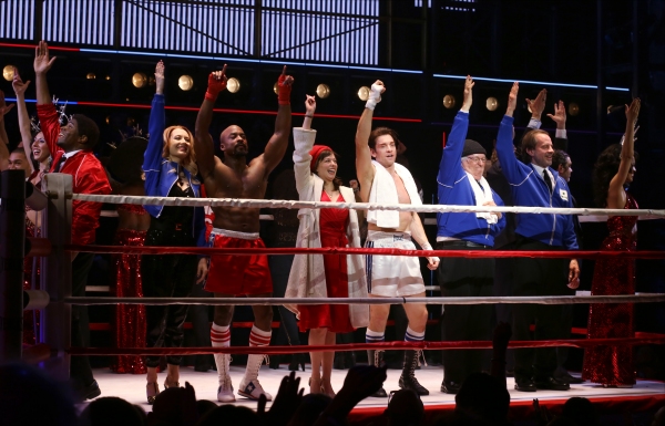 Photo Coverage: Go In the Ring with the Cast of ROCKY! Inside the Opening Night Curtain Call! Image