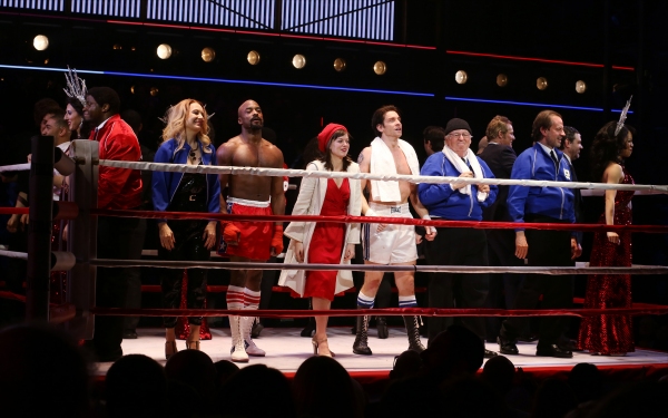 Photo Coverage: Go In the Ring with the Cast of ROCKY! Inside the Opening Night Curtain Call!  Image