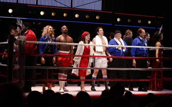 Photo Coverage: Go In the Ring with the Cast of ROCKY! Inside the Opening Night Curtain Call! Image