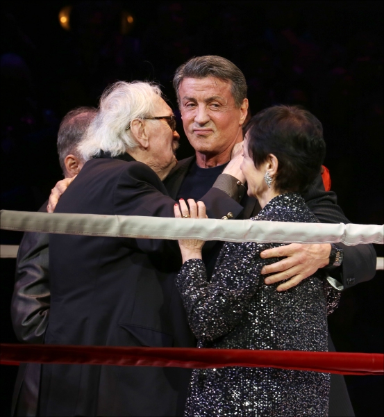 Thomas Meehan, Lynn Ahrens and Sylvester Stallone  Photo