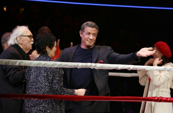 Thomas Meehan, Lynn Ahrens, Terence Archie, Sylvester Stallone and Margo Seibert   Photo