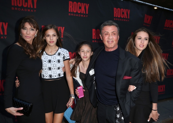 Jennifer Flavin and Sylvester Stallone with family  Photo