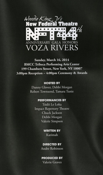 Photo Coverage: New Federal Theatre Honors Voza Rivers - Part One Image