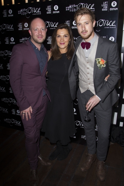 John Tiffany (Director), Barbara Broccoli (Producer) and Arthur Darvill (Guy) Photo