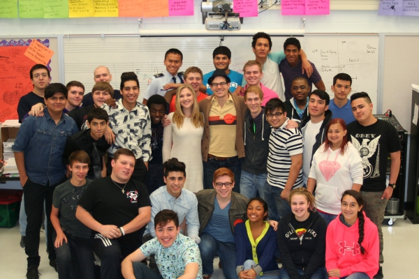 Photo Coverage: Cast Members of WICKED Visit Local High School Image