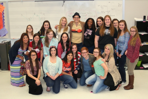 Photo Coverage: Cast Members of WICKED Visit Local High School Image