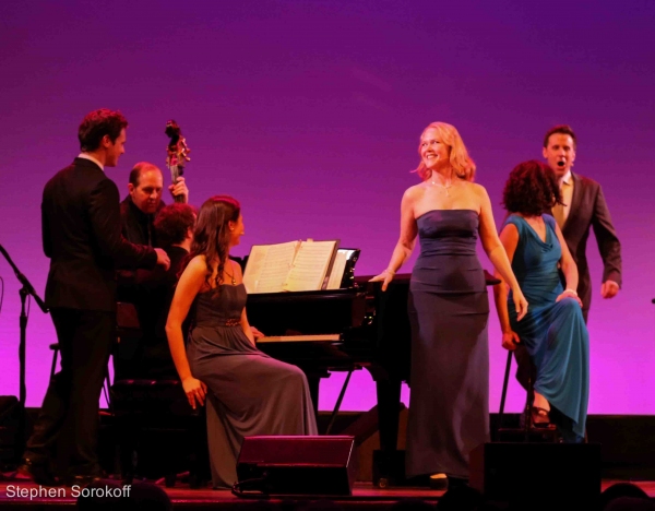 Lewis Cleale, Phillipa Soo, Rebecca Luker, Mandy Gonzalez, Jonathan Groff Photo