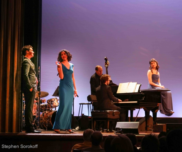 Jonathan Groff, Mandy Gonzalez, Phillipa Soo Photo