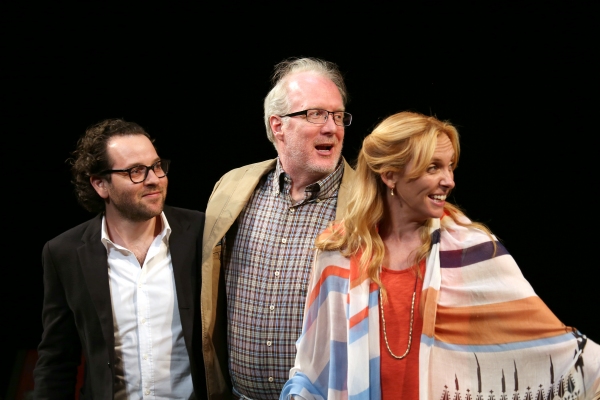 Director Sam Gold, Tracy Letts and Toni Collette  Photo