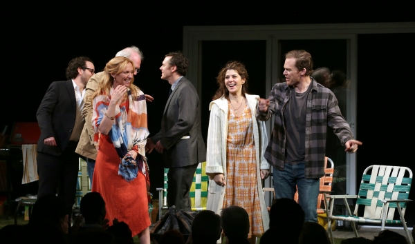 Director Sam Gold, Tracy Letts, Toni Collette, Playwright Will Eno, Marisa Tomei and  Photo