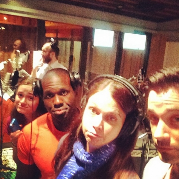 Photo Flash: In the Recording Studio with the Cast of VIOLET! Image