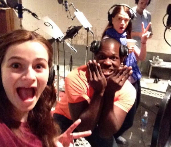 Photo Flash: In the Recording Studio with the Cast of VIOLET! Image