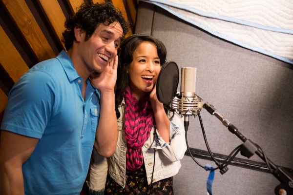 Photo Flash: A Whole New Album! In the Recording Studio with Cast of ALADDIN Image