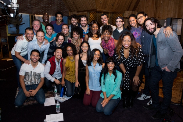 Photo Flash: A Whole New Album! In the Recording Studio with Cast of ALADDIN Image