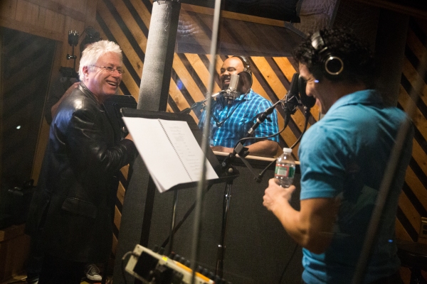 Photo Flash: A Whole New Album! In the Recording Studio with Cast of ALADDIN Image