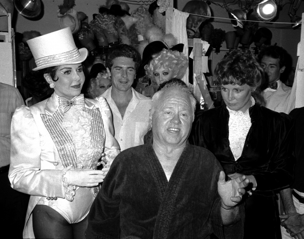 Ann Miller and Mickey Rooney .with his wife Jan Chamberlain.Backstage after a Perform Photo