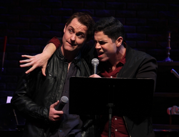 Photo Coverage: Brett Ryback and Alexander Sage Oyen Visit Murderous Musical Mondays at MURDER FOR TWO!  Image