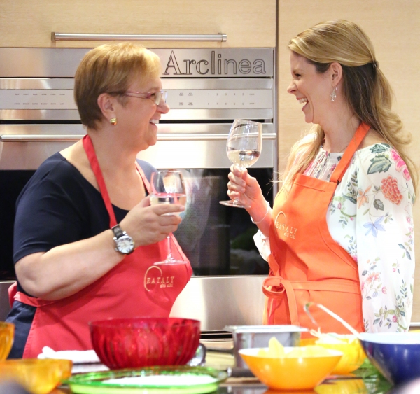 Photo Coverage: Chef Lidia Bastianich Cooks with BRIDGES OF MADISON COUNTY's Kelli O'Hara at Eataly Image