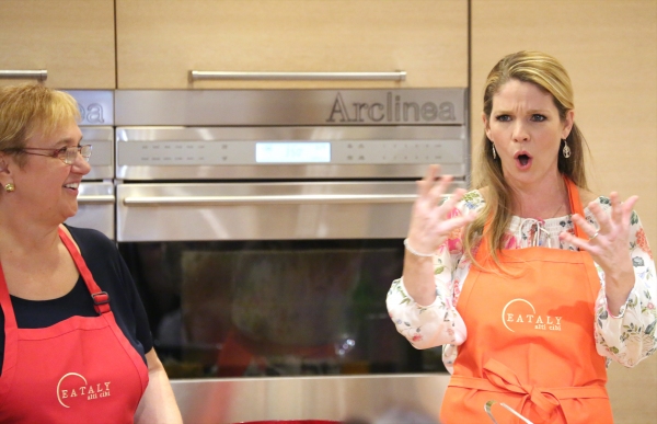 Photo Coverage: Chef Lidia Bastianich Cooks with BRIDGES OF MADISON COUNTY's Kelli O'Hara at Eataly Image