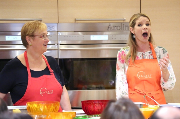 Photo Coverage: Chef Lidia Bastianich Cooks with BRIDGES OF MADISON COUNTY's Kelli O'Hara at Eataly Image