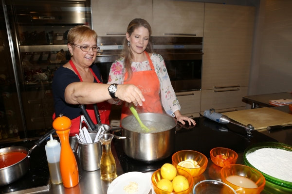 Photo Coverage: Chef Lidia Bastianich Cooks with BRIDGES OF MADISON COUNTY's Kelli O'Hara at Eataly Image