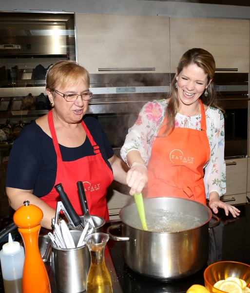 Photo Coverage: Chef Lidia Bastianich Cooks with BRIDGES OF MADISON COUNTY's Kelli O'Hara at Eataly Image