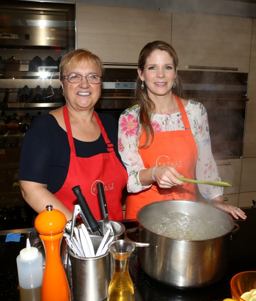 Photo Coverage: Chef Lidia Bastianich Cooks with BRIDGES OF MADISON COUNTY's Kelli O'Hara at Eataly Image