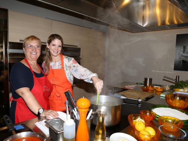 Photo Coverage: Chef Lidia Bastianich Cooks with BRIDGES OF MADISON COUNTY's Kelli O'Hara at Eataly Image