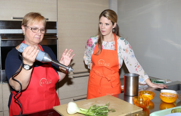 Photo Coverage: Chef Lidia Bastianich Cooks with BRIDGES OF MADISON COUNTY's Kelli O'Hara at Eataly Image