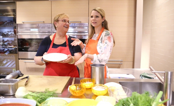 Photo Coverage: Chef Lidia Bastianich Cooks with BRIDGES OF MADISON COUNTY's Kelli O'Hara at Eataly Image