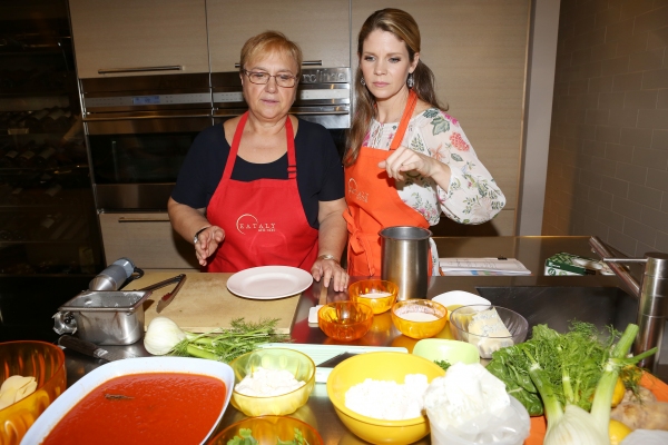 Photo Coverage: Chef Lidia Bastianich Cooks with BRIDGES OF MADISON COUNTY's Kelli O'Hara at Eataly Image