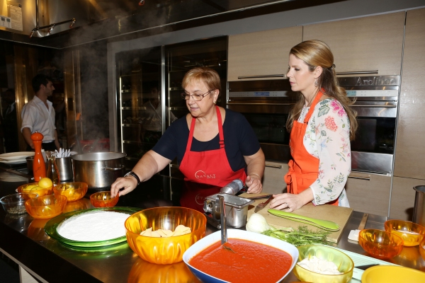 Photo Coverage: Chef Lidia Bastianich Cooks with BRIDGES OF MADISON COUNTY's Kelli O'Hara at Eataly Image