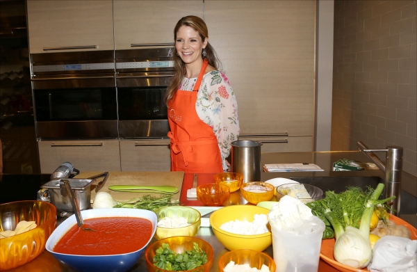 Photo Coverage: Chef Lidia Bastianich Cooks with BRIDGES OF MADISON COUNTY's Kelli O'Hara at Eataly Image