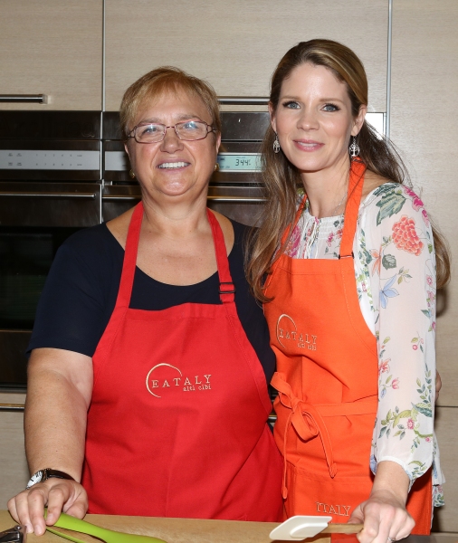 Photo Coverage: Chef Lidia Bastianich Cooks with BRIDGES OF MADISON COUNTY's Kelli O'Hara at Eataly Image