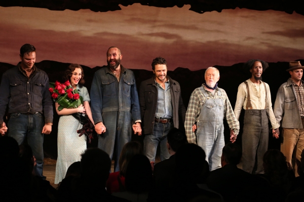 Photo Coverage: James Franco, Chris O'Dowd & OF MICE AND MEN Company Take Opening Night Bows! Image