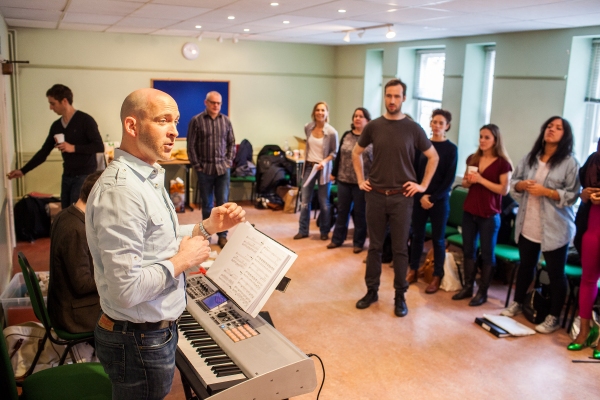 Photo Coverage: THE PAJAMA GAME In Rehearsals, Starring Xavier and Riding! Image