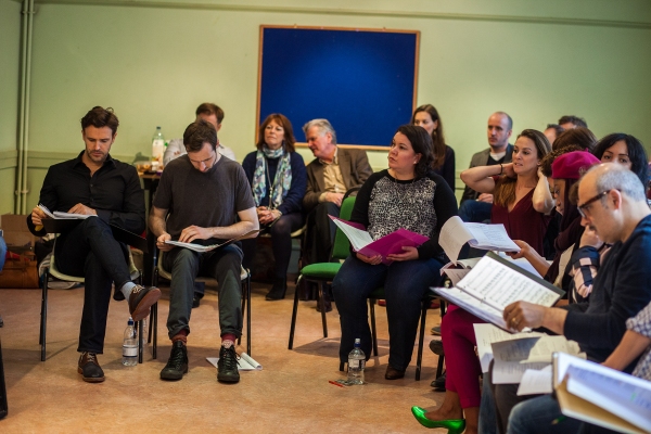 Photo Coverage: THE PAJAMA GAME In Rehearsals, Starring Xavier and Riding! Image