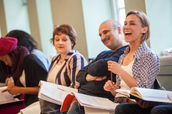 Photo Coverage: THE PAJAMA GAME In Rehearsals, Starring Xavier and Riding! Image