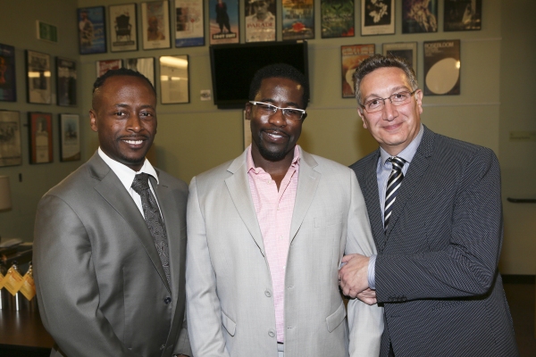 Music Director Kenny J. Seymour, Writer/Performer Daniel Beaty and Director Moises Ka Photo