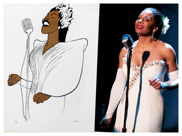Exclusive Photo Flash: Audra McDonald Gets Hirschfeld Treatment for LADY DAY Opening Night Gift! Image