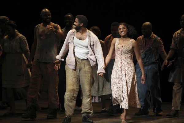 Cast members Nathaniel Stampley and Alicia Hall Moran Photo