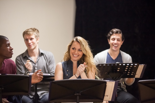 Photo Flash: In Rehearsal with ANTHEM's Jason Gotay, Remy Zaken, Randy Jones and More Off-Broadway Image