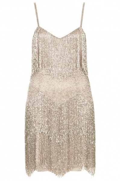BEADED FRINGE TIERED DRESS BY KATE MOSS FOR TOPSHOP Ã‚Â£250.00 Photo