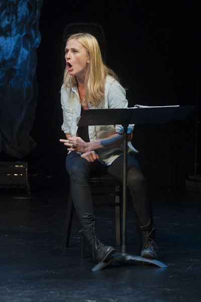 Megan Ketch during the reading of THE MAY QUEEN Photo
