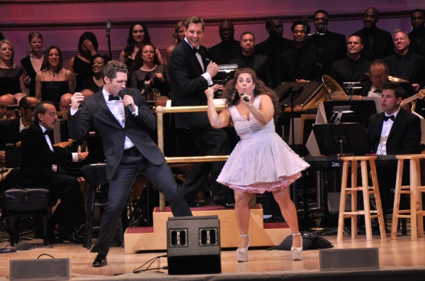 Matthew Morrison, Steven Reineke and Marissa Jaret Winokur Photo