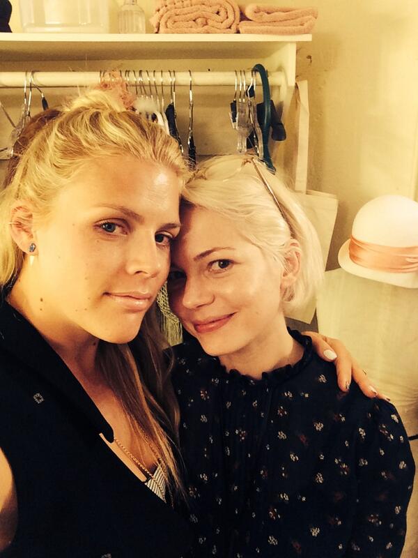 Photo Flash: Busy Phillipps Visits 'Dawson's Creek' Co-Star Michelle Williams at Broadway's CABARET Image