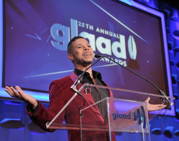 NEW YORK, NY - MAY 03:  Wilson Cruz speaks at the 25th Annual GLAAD Media Awards on M Photo