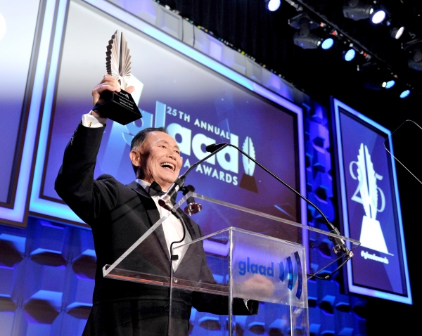 NEW YORK, NY - MAY 03:  George Takei speaks at the 25th Annual GLAAD Media Awards on  Photo