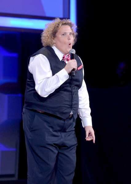 NEW YORK, NY - MAY 03:  Fortune Feimster speaks at the 25th Annual GLAAD Media Awards Photo