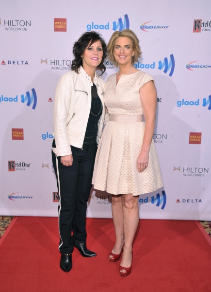 NEW YORK, NY - MAY 03:  Kristin Henderson (L) and GLAAD CEO & President Sarah Kate El Photo
